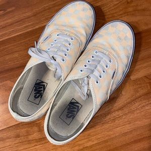 Neon orange/ white Authentic Vans